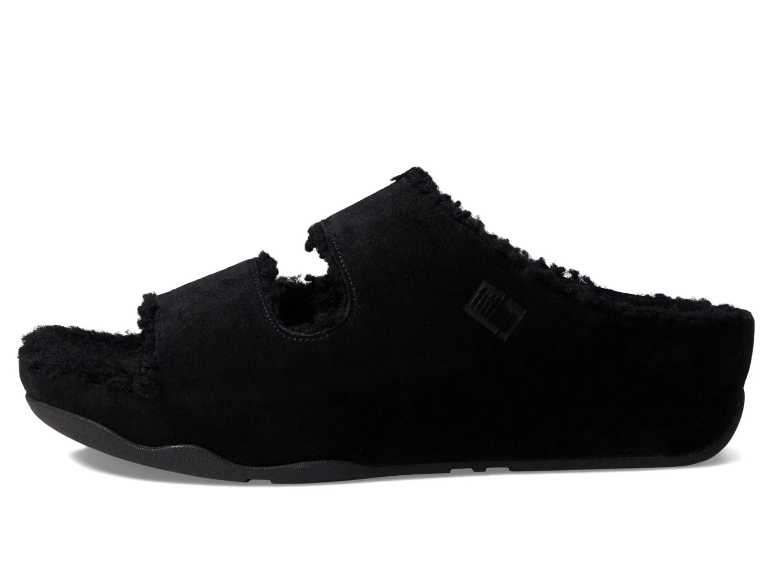 FitFlop Shuv Two-Bar Shearling-Lined Suede Slides FitFlop Shuv Two-Bar Shearling-Lined Suede Slides -Shoe Specialty Store 611DFDvJvsL