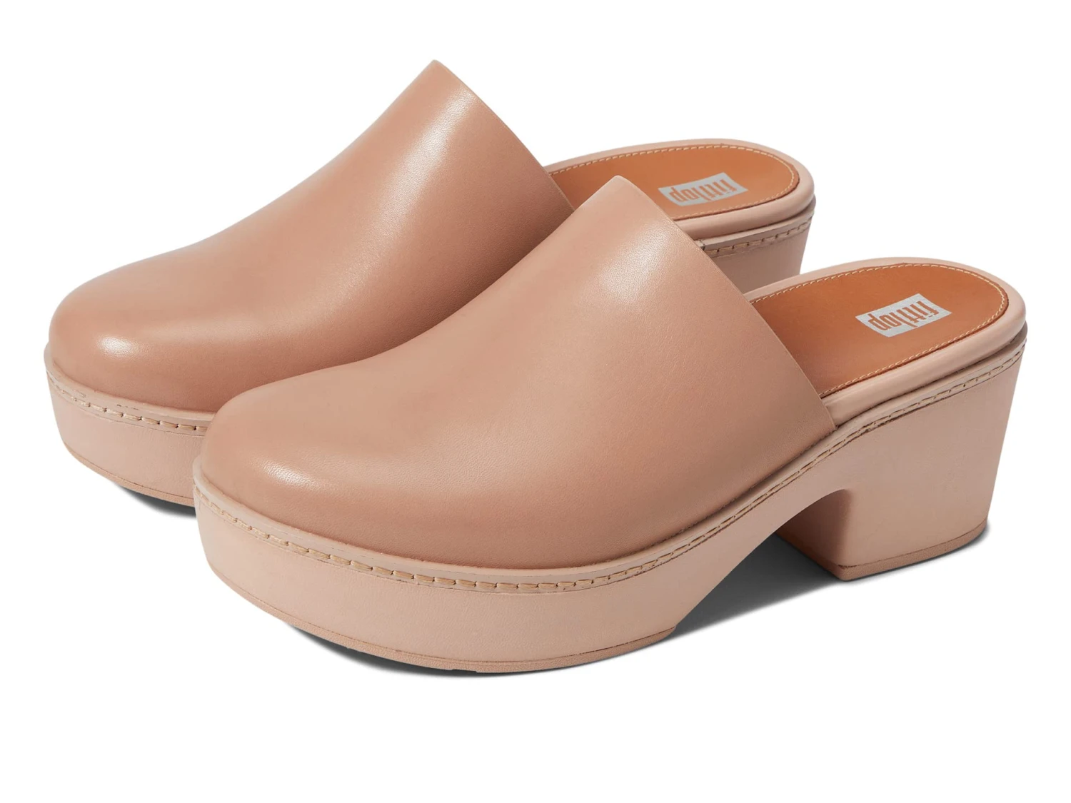 FitFlop Pilar Leather Mule Platforms FitFlop Pilar Leather Mule Platforms -Shoe Specialty Store 61NAbevSgL