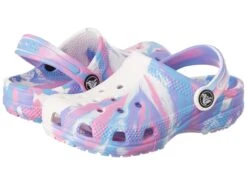 Crocs Kids Classic Marbled Tie-Dye Clog (Little Kid/Big Kid)